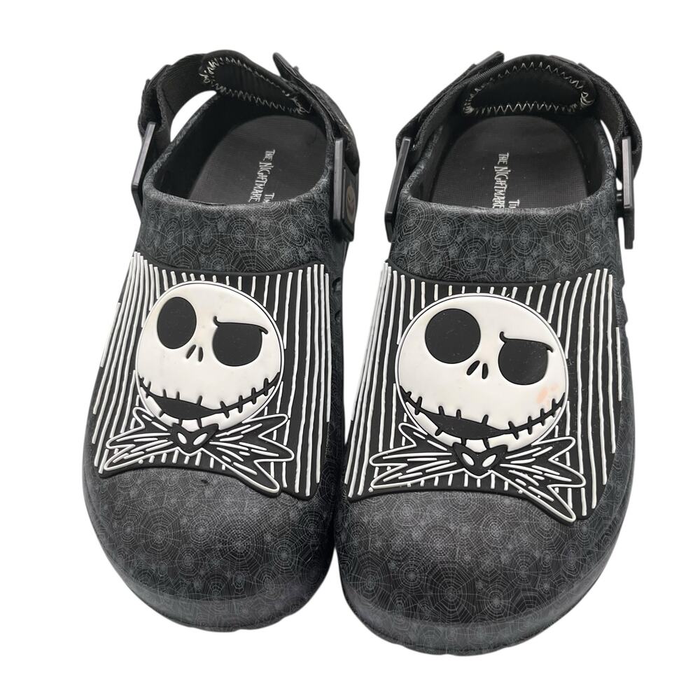 Crocs Jack Skellington Clogs Goth Shoes Men 8 Women 9 Nightmare Before Christmas - Picture 2 of 5
